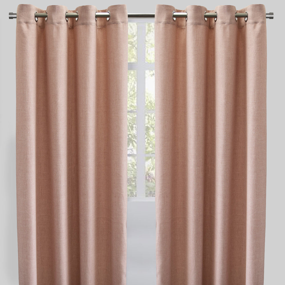 Halsey Curtain Panels | Solid Linen Look