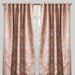 Katherine Set of 2 Jacquard Curtain Panels | Size 54X96 | Color Blush