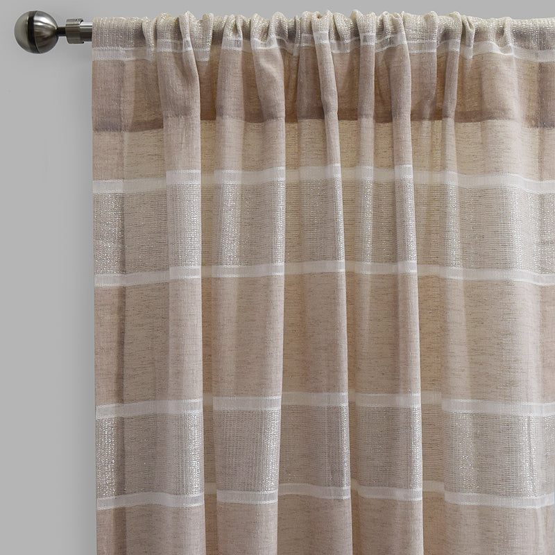 Odessa Curtain Panels | Striped Sheer