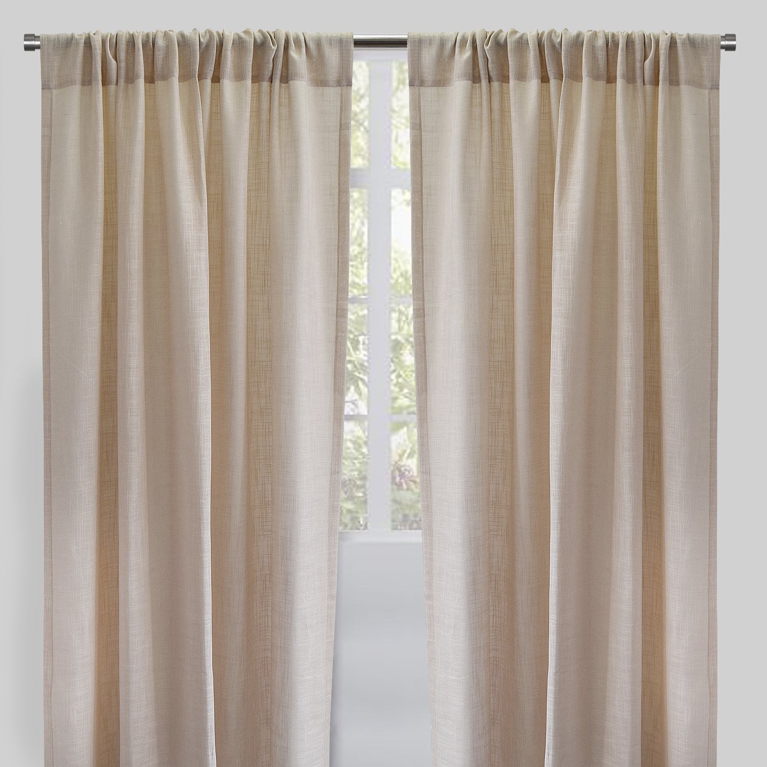 Ontario Curtain Panels | Solid Linen Look