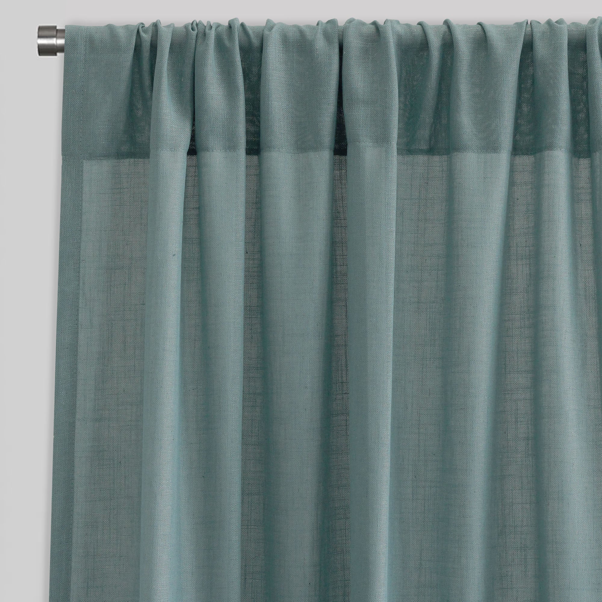 Ronan Curtain Panels | Solid Linen Look Sheer