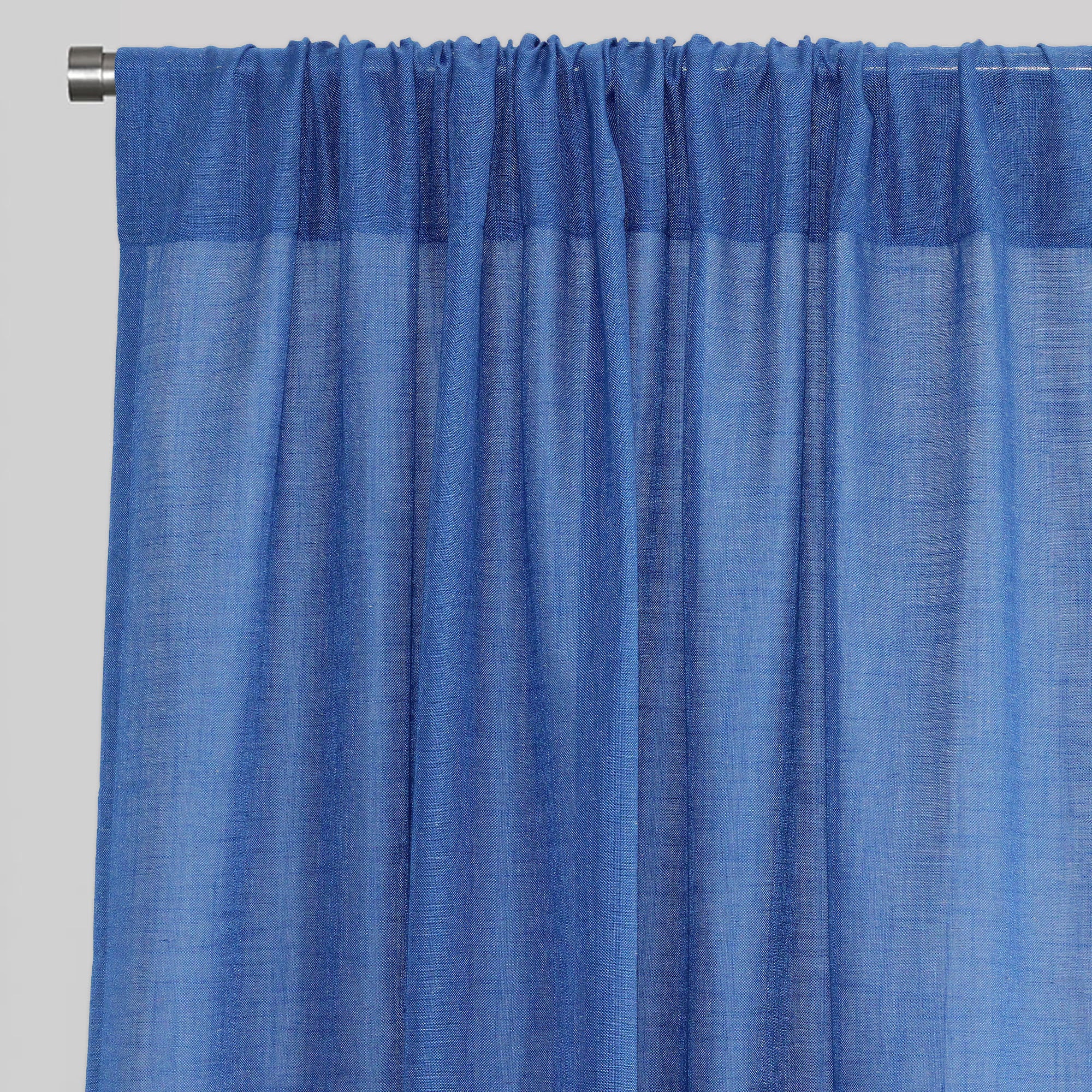 Ronan Curtain Panels | Solid Linen Look Sheer