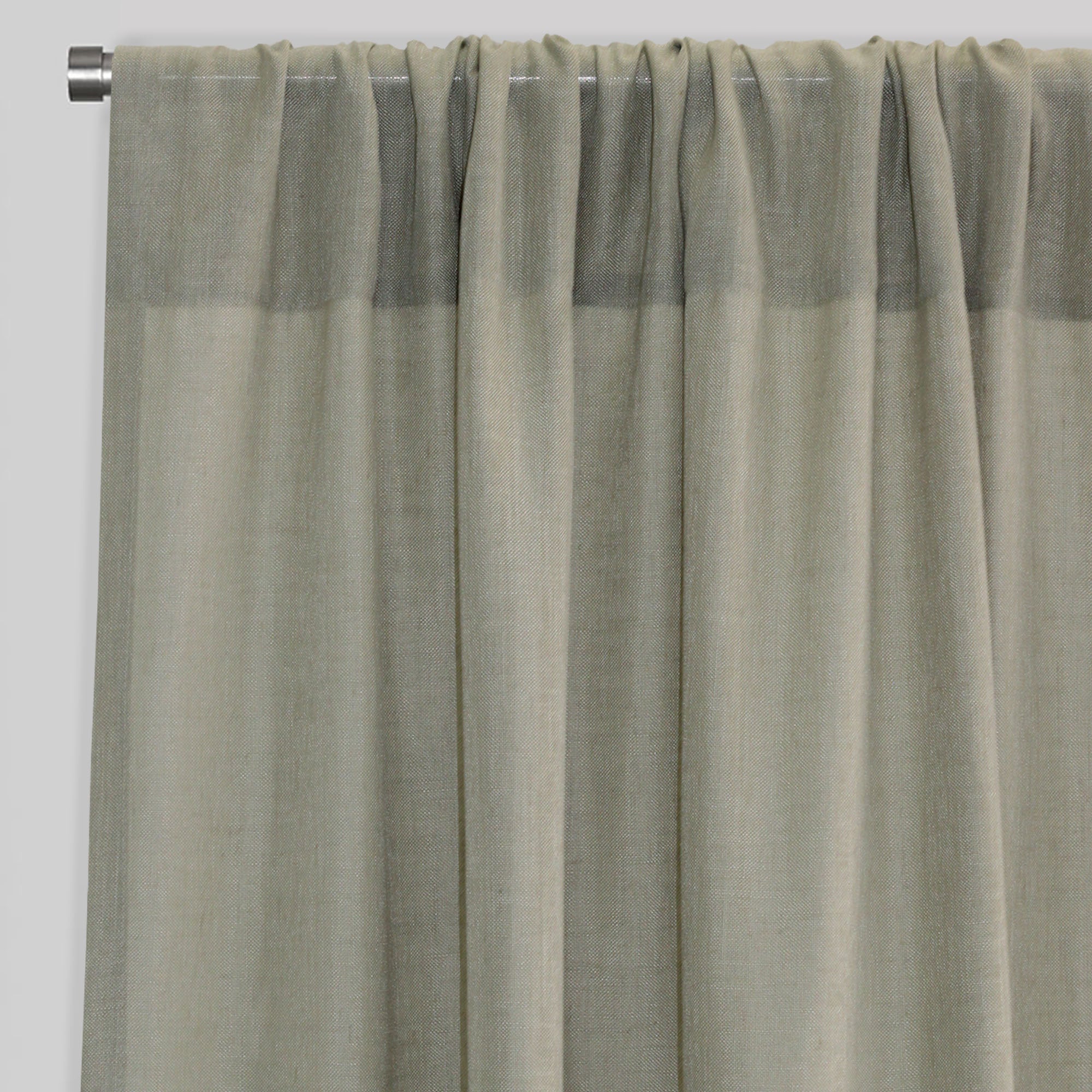 Ronan Curtain Panels | Solid Linen Look Sheer