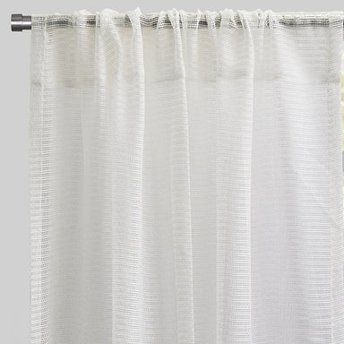 Ruby Curtain Panels | Striped Shiny Sheer
