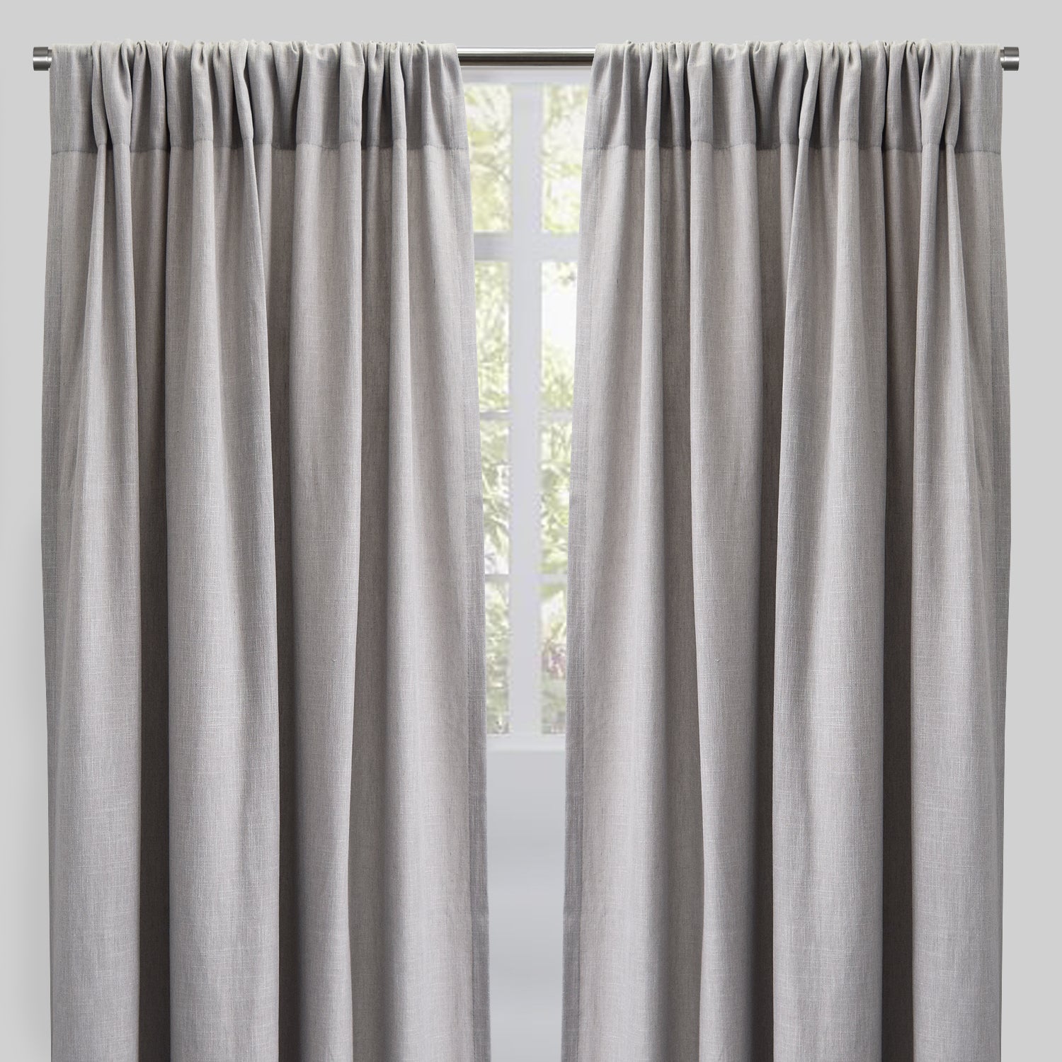 Saint Curtain Panels | Solid Linen Blend