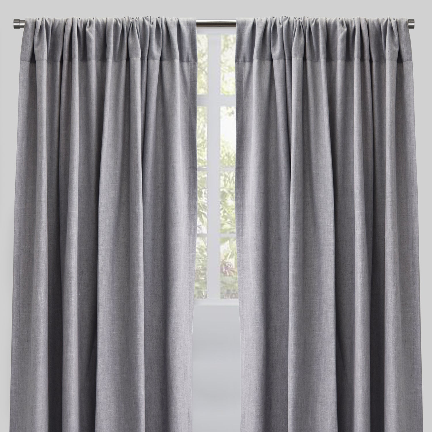 Saint Curtain Panels | Solid Linen Blend