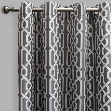 Samba Curtain Panels | Geometric Jacquard Print