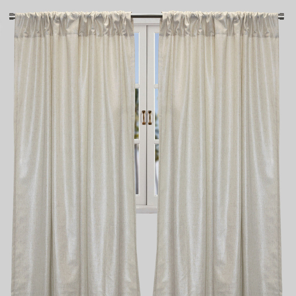 Shanna Curtain Panels | Metallic Linen Look