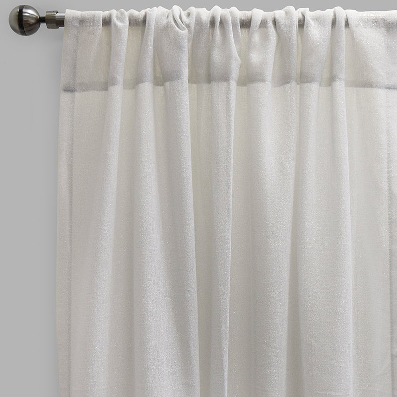 Sheena Curtain Panels | Metallic Sheer