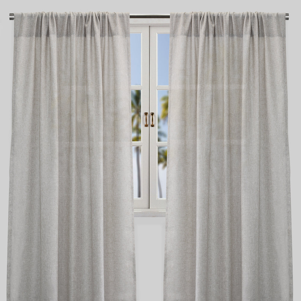 Shira Curtain Panels | Solid Linen Blend