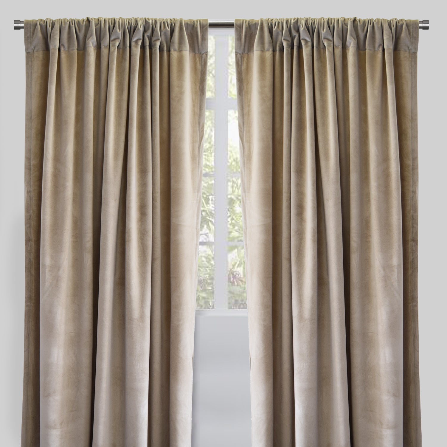Torino Curtain Panels | Solid Velvet