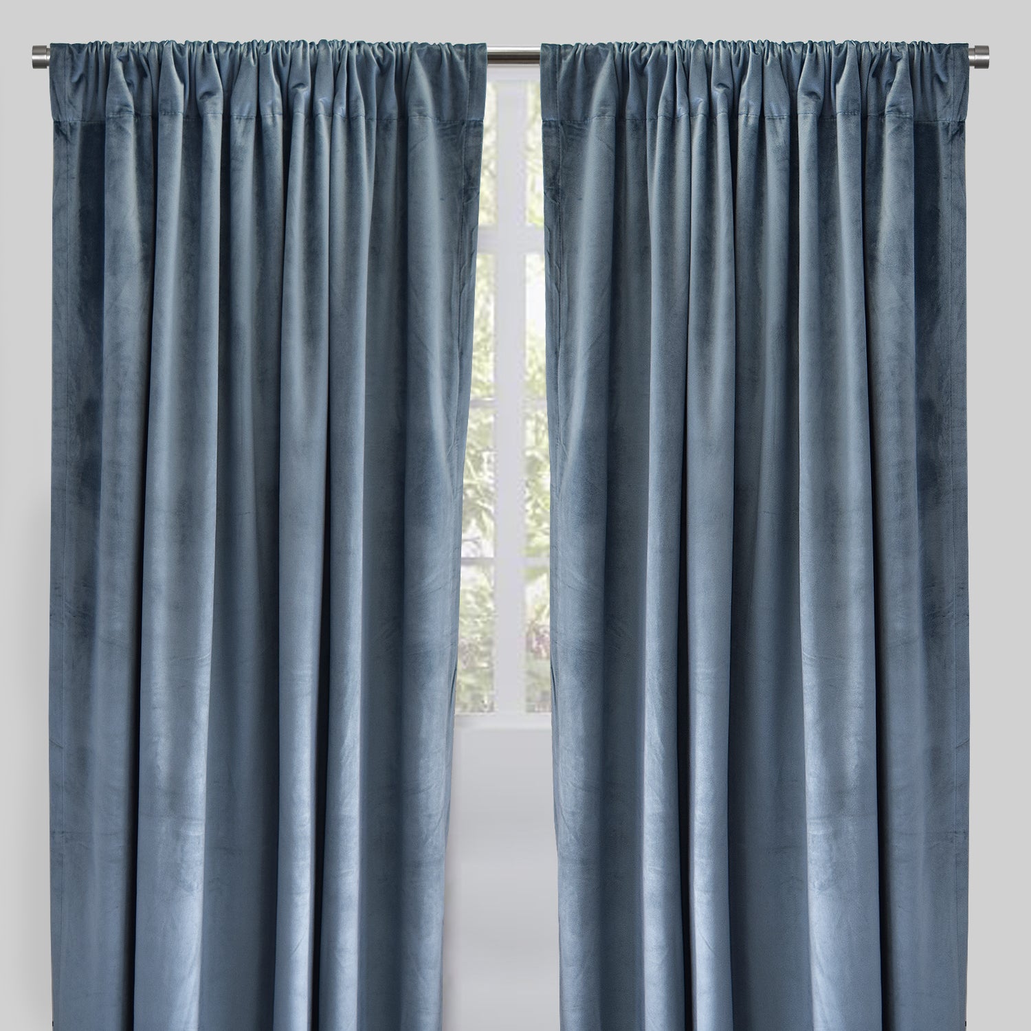 Torino Curtain Panels | Solid Velvet