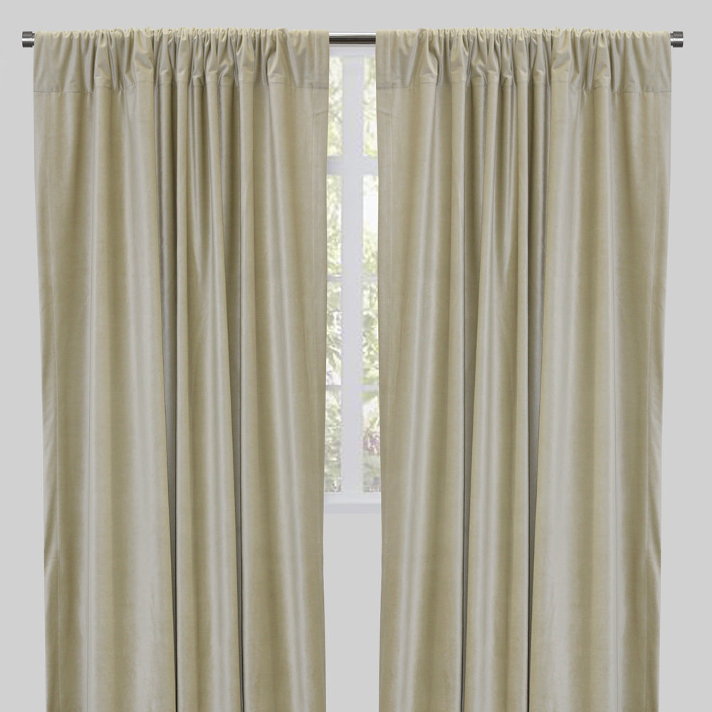 Tuscan Curtain Panels | Elegant Solid Velvet