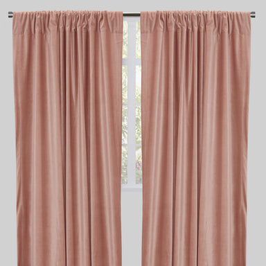 Tuscan Curtain Panels | Shiny Solid Velvet