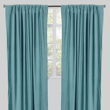 Tuscan Curtain Panels | Shiny Solid Velvet