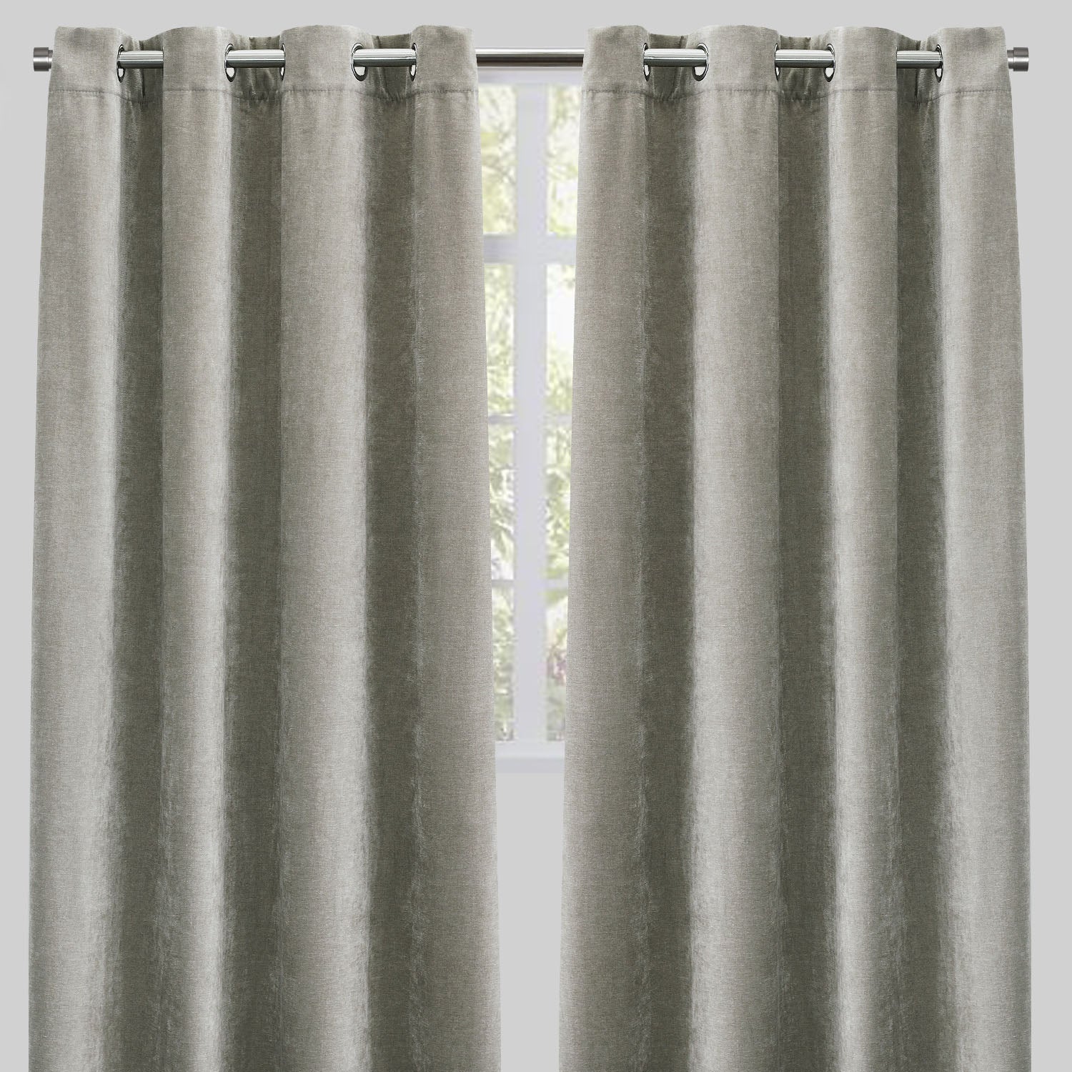 Vargas Curtain Panels | Solid Chenille