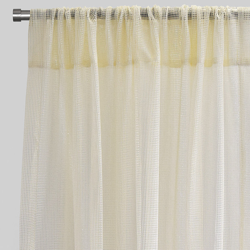 Zone Curtain Panels | Solid Net-Like Sheer