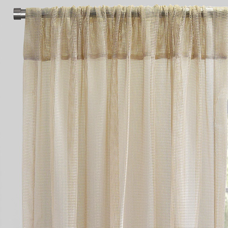 Zone Curtain Panels | Solid Net-Like Sheer