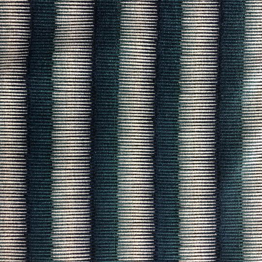 Dumont Fabric in color Turquoise is a Multicolored Stripe Chenille Fabric pattern good for Drapery & Curtain Fabric and Upholstery Fabric