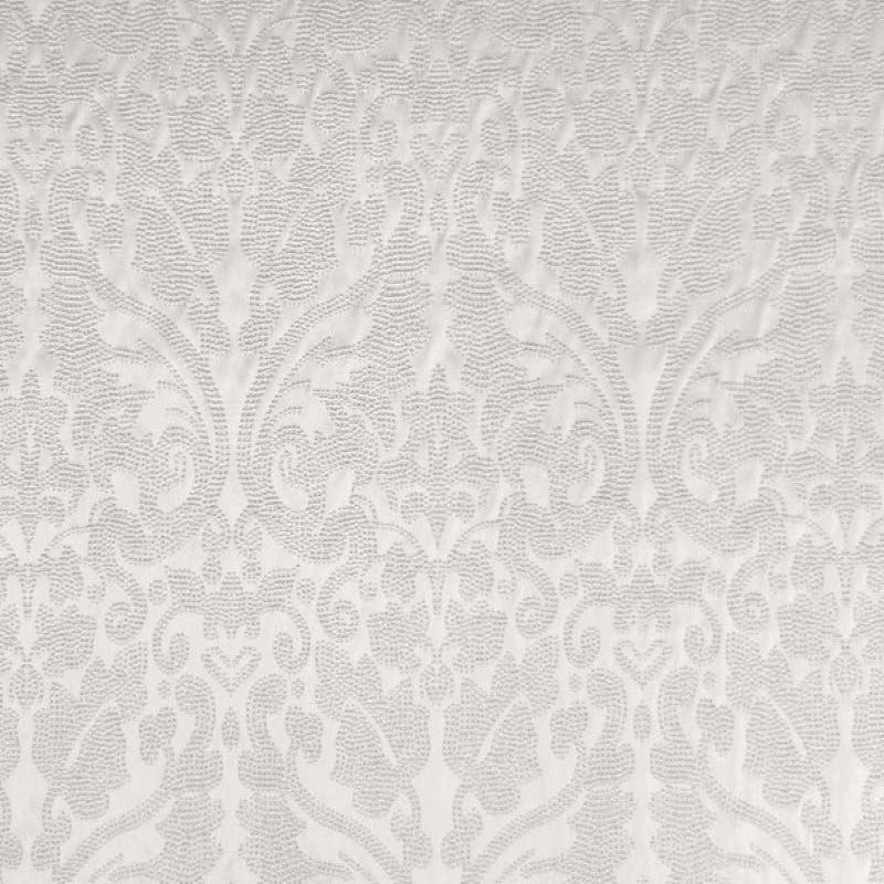 Eastern Fabric in color White is a Shiny Dotted Damask Fabric pattern good for Drapery & Curtain Fabric