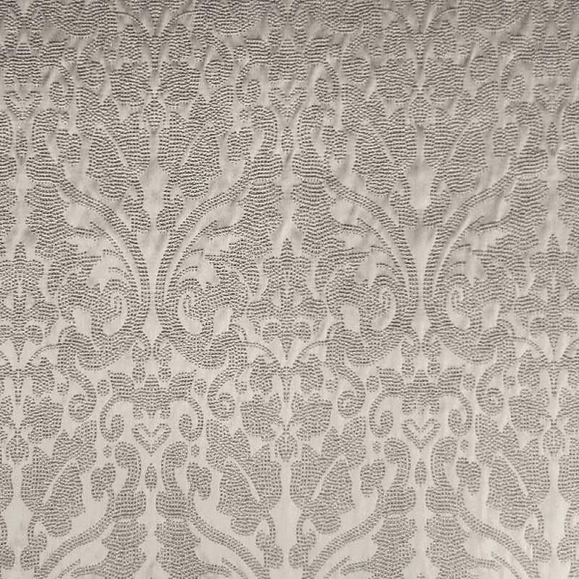 Eastern Fabric in color Flax is a Shiny Dotted Damask Fabric pattern good for Drapery & Curtain Fabric