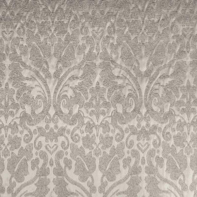 Eastern Fabric in color Flax is a Shiny Dotted Damask Fabric pattern good for Drapery & Curtain Fabric