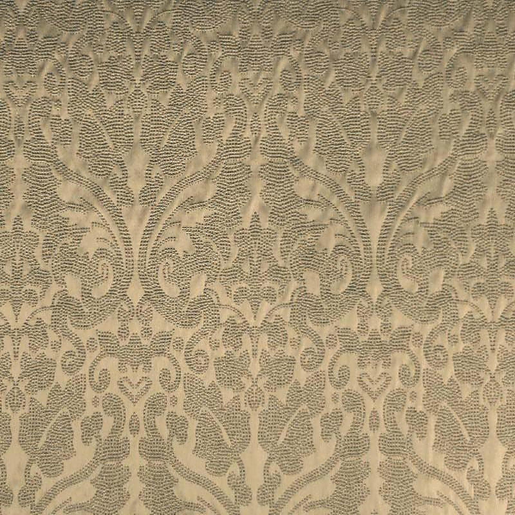 Eastern Fabric in color Mocha is a Shiny Dotted Damask Fabric pattern good for Drapery & Curtain Fabric