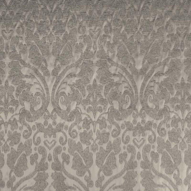 Eastern Fabric in color Slate is a Shiny Dotted Damask Fabric pattern good for Drapery & Curtain Fabric