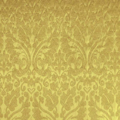Eastern Fabric in color Gold is a Shiny Dotted Damask Fabric pattern good for Drapery & Curtain Fabric