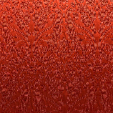 Eastern Fabric in color Rust is a Shiny Dotted Damask Fabric pattern good for Drapery & Curtain Fabric
