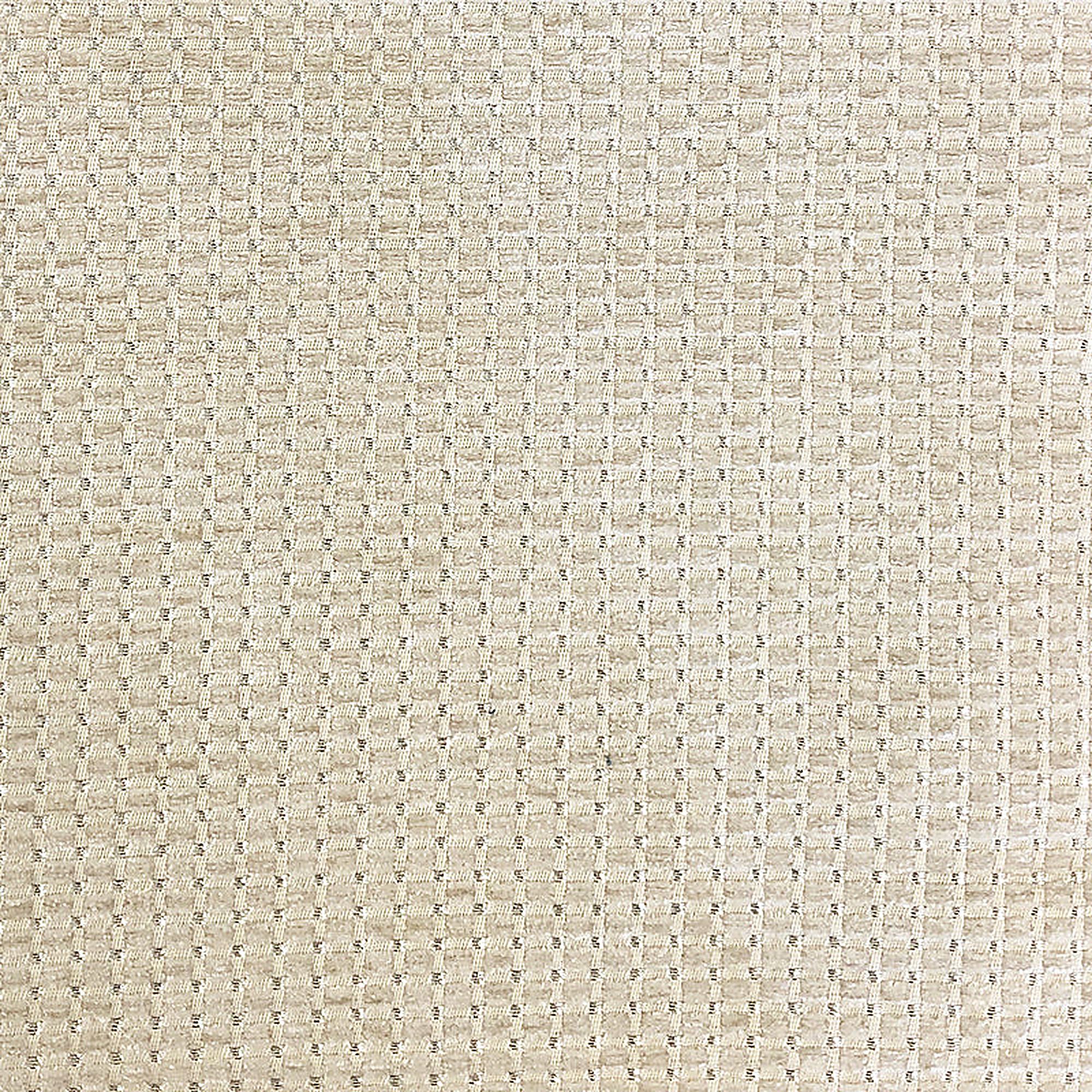 Elias Fabric in color Ecru is a Small Square Metallic Fabric pattern good for Drapery & Curtain Fabric and Upholstery Fabric