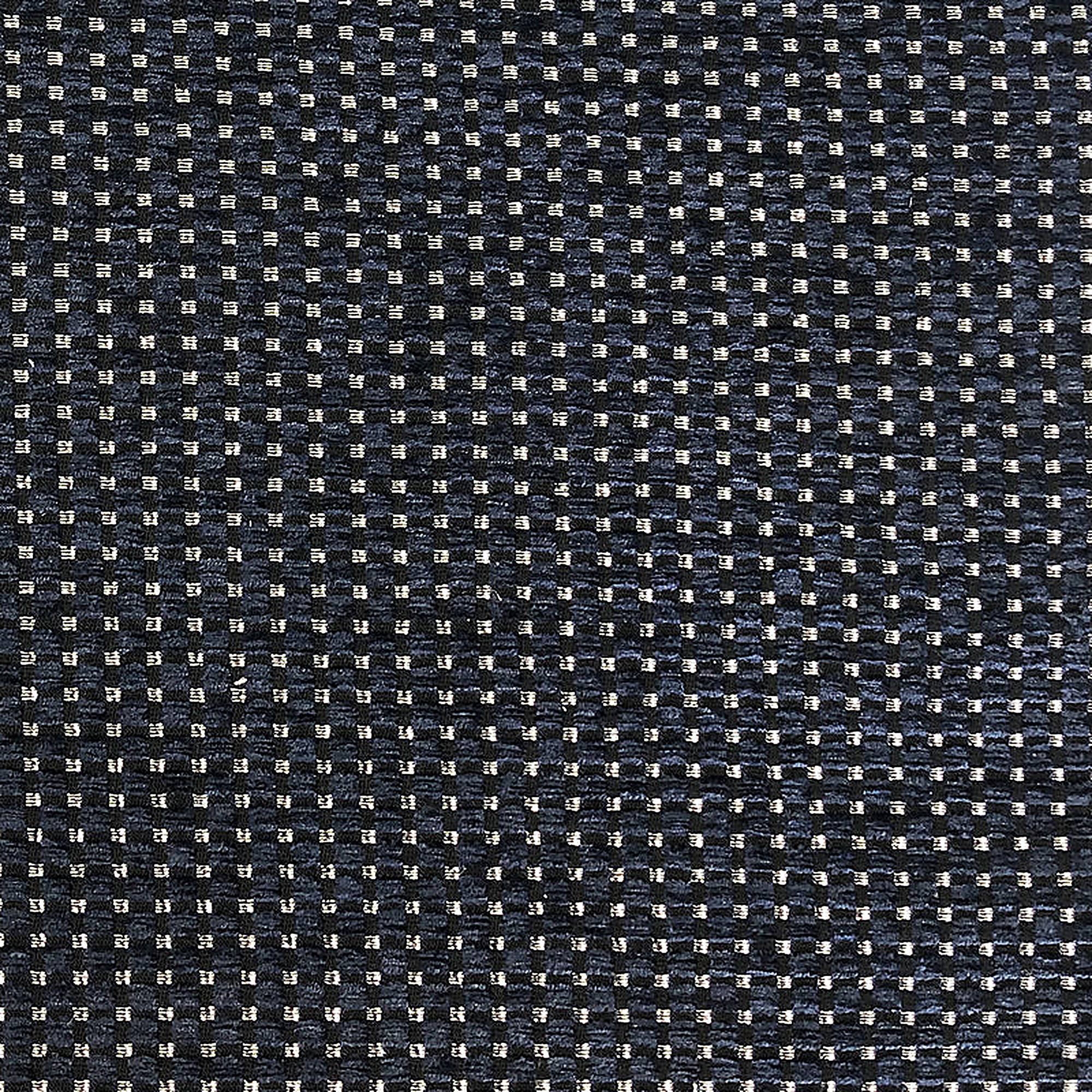 Elias Fabric in color Navy is a Small Square Metallic Fabric pattern good for Drapery & Curtain Fabric and Upholstery Fabric