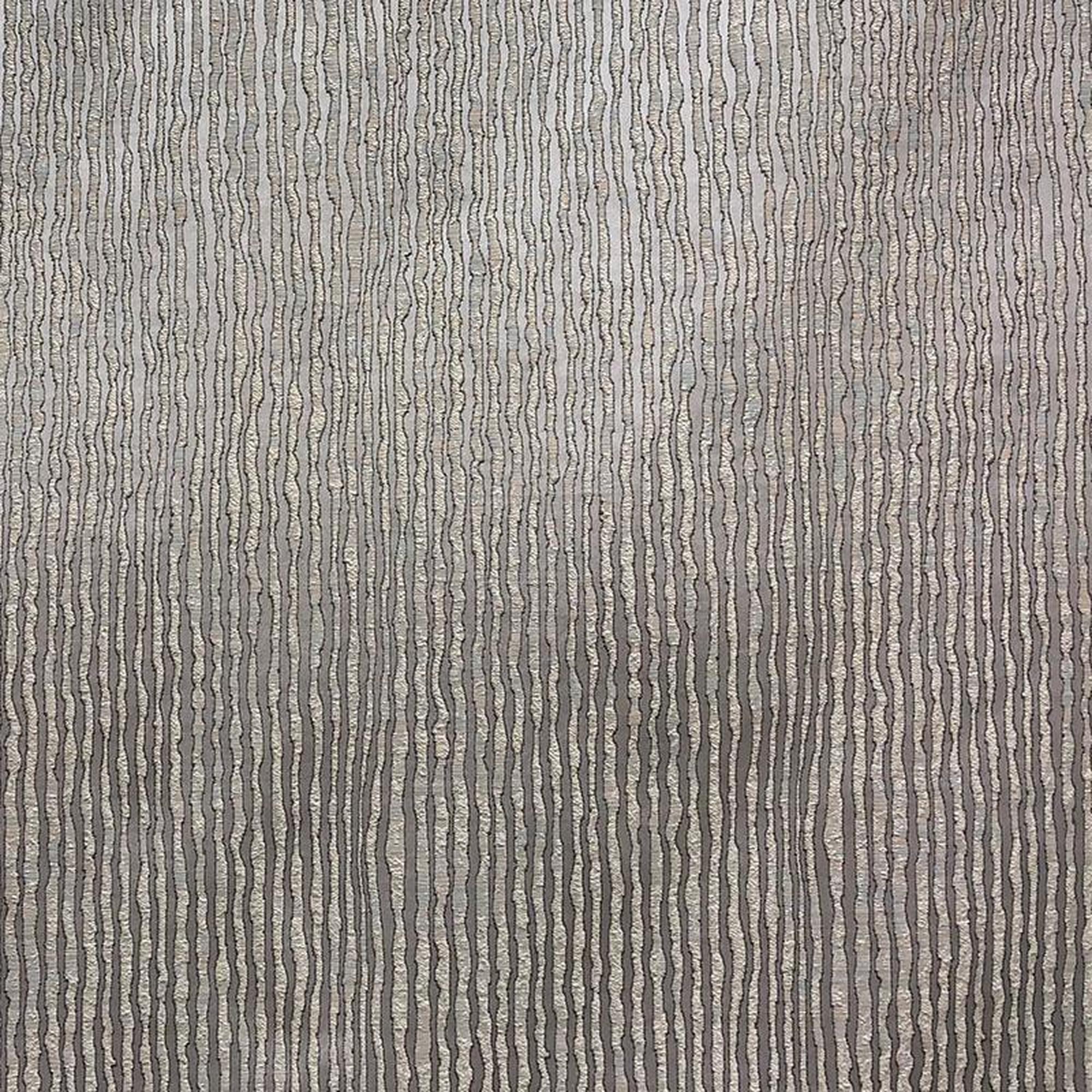 Elizabeth fabric in color Ivory showcasing fabric textured striped faux silk drapery & curtain fabric.