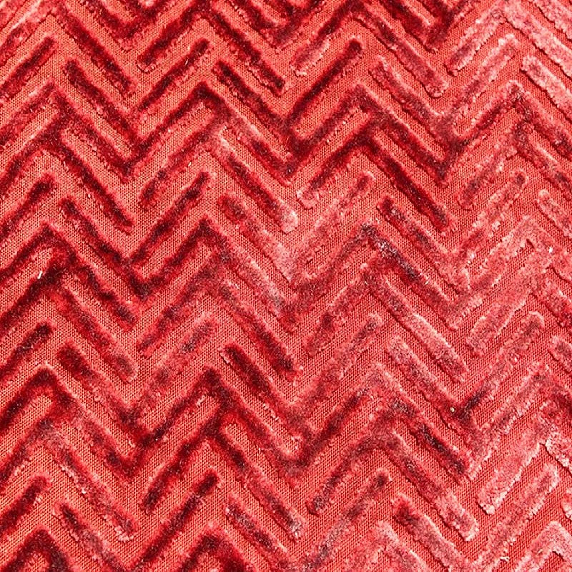 Emerson Fabric in color Rust is a Geometric Velvet Fabric pattern good for Drapery & Curtain Fabric and Upholstery Fabric