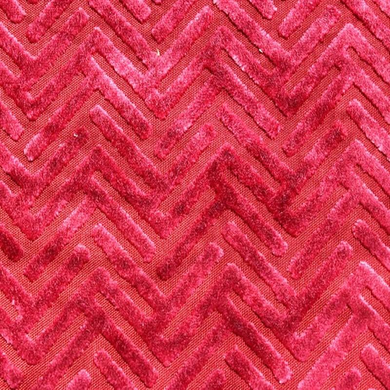 Emerson Fabric in color Cranberry is a Geometric Velvet Fabric pattern good for Drapery & Curtain Fabric and Upholstery Fabric