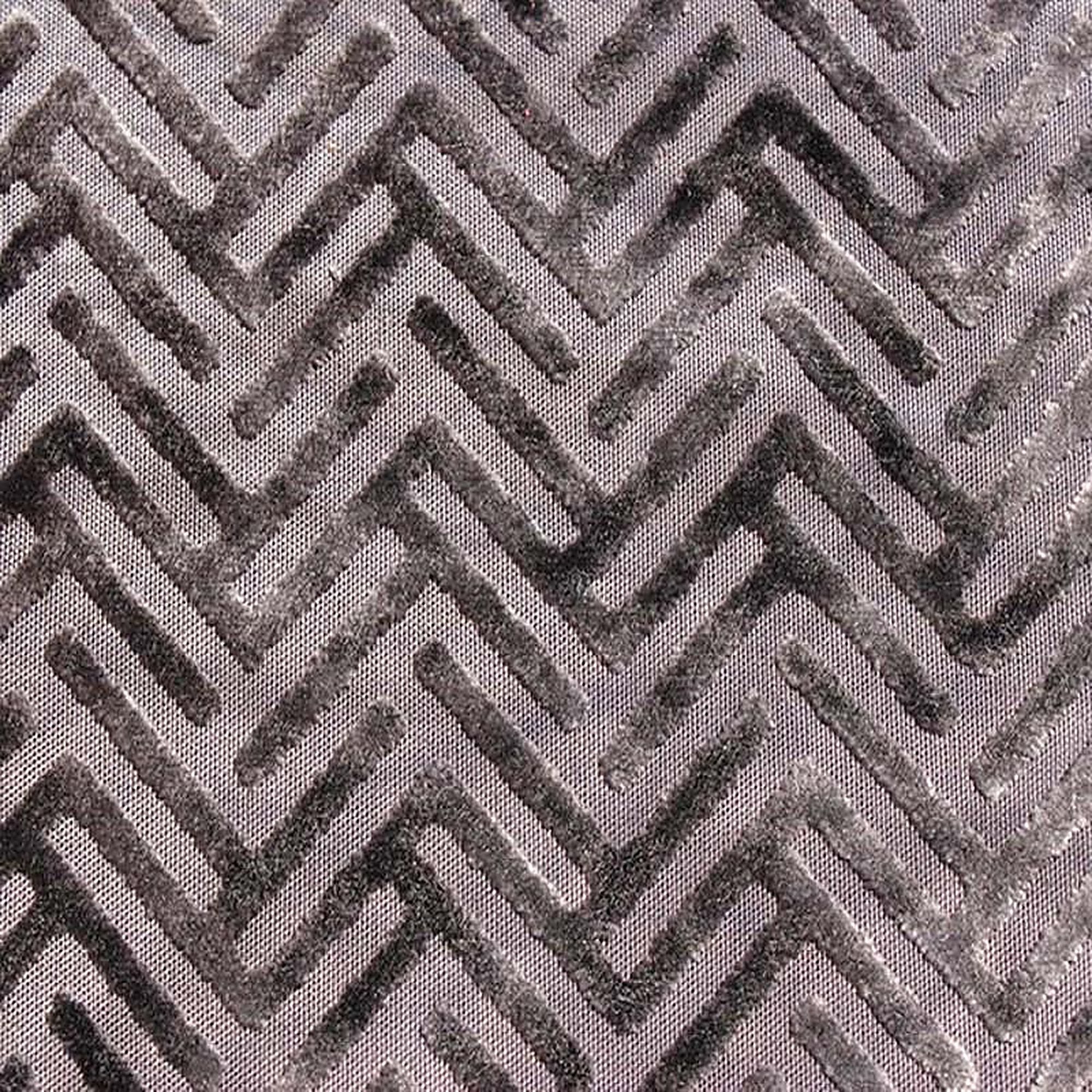 Emerson Fabric in color Charcoal is a Geometric Velvet Fabric pattern good for Drapery & Curtain Fabric and Upholstery Fabric