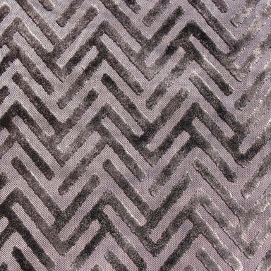 Emerson Fabric in color Charcoal is a Geometric Velvet Fabric pattern good for Drapery & Curtain Fabric and Upholstery Fabric