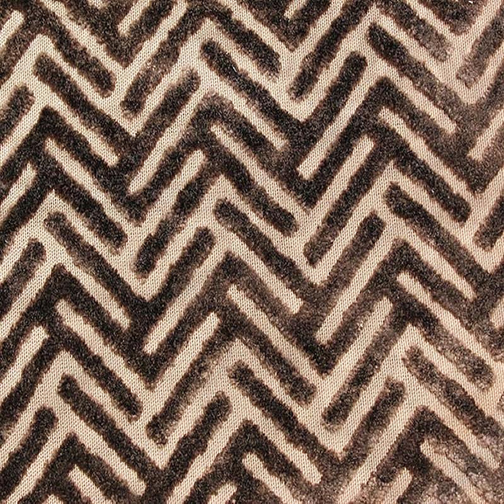 Emerson Fabric in color Mocha is a Geometric Velvet Fabric pattern good for Drapery & Curtain Fabric and Upholstery Fabric