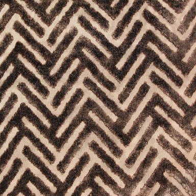 Emerson Fabric in color Mocha is a Geometric Velvet Fabric pattern good for Drapery & Curtain Fabric and Upholstery Fabric