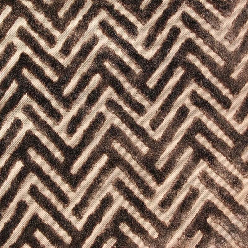 Emerson Fabric in color Mocha is a Geometric Velvet Fabric pattern good for Drapery & Curtain Fabric and Upholstery Fabric