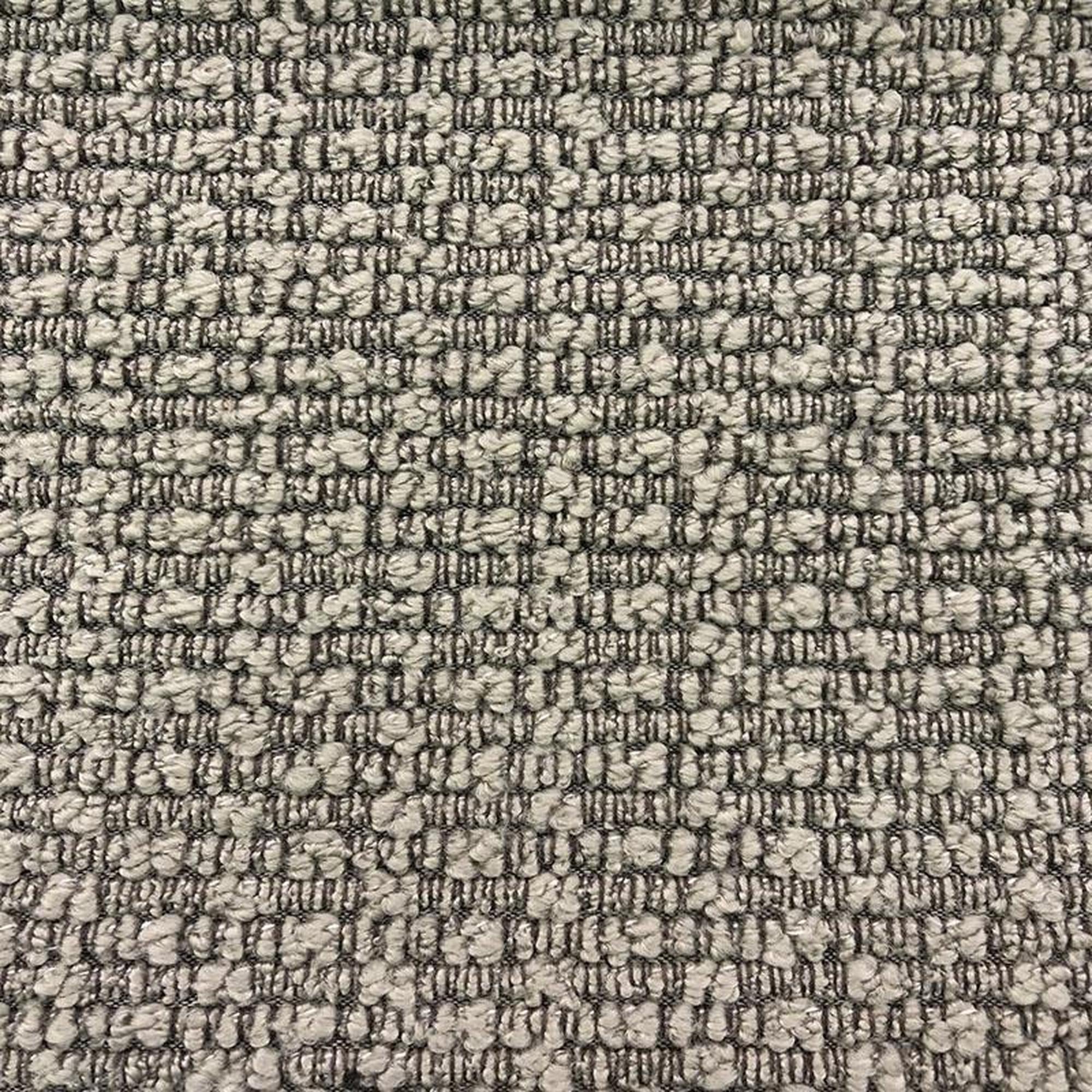 Emery fabric in color Gray showcasing fabric textured woven linen look upholstery fabric.