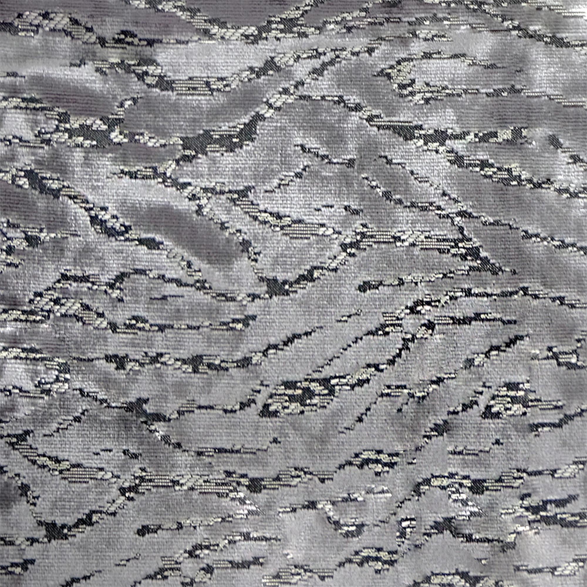 Empress fabric in color Charcoal showcasing fabric animal print cut velvet upholstery fabric.