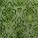 Evans Fabric in color Apple is a Damask Velvet Fabric pattern good for Drapery & Curtain Fabric and Upholstery Fabric