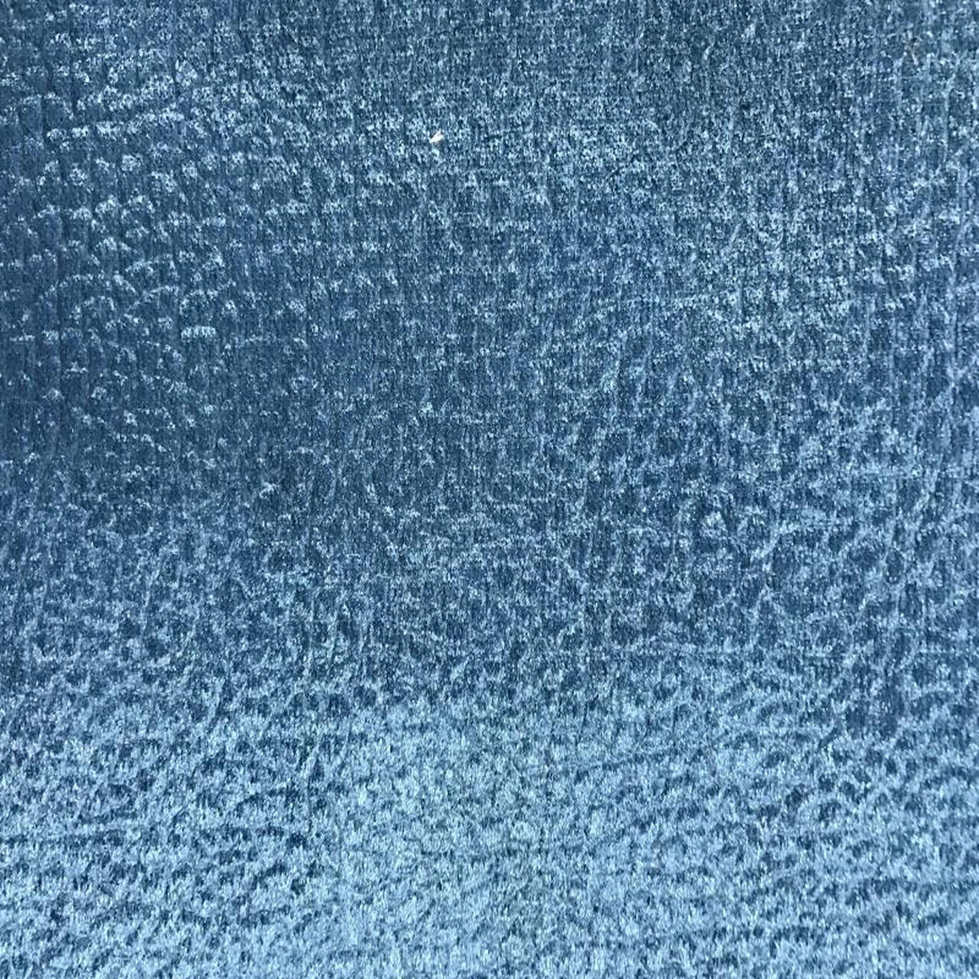 Felix fabric in color Ocean showcasing fabric textured solid velvet animal skin upholstery fabric & drapery & curtain fabric.