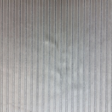 Flash Fabric in color White is a Metallic Stripe Velvet Fabric pattern good for Drapery & Curtain Fabric and Upholstery Fabric
