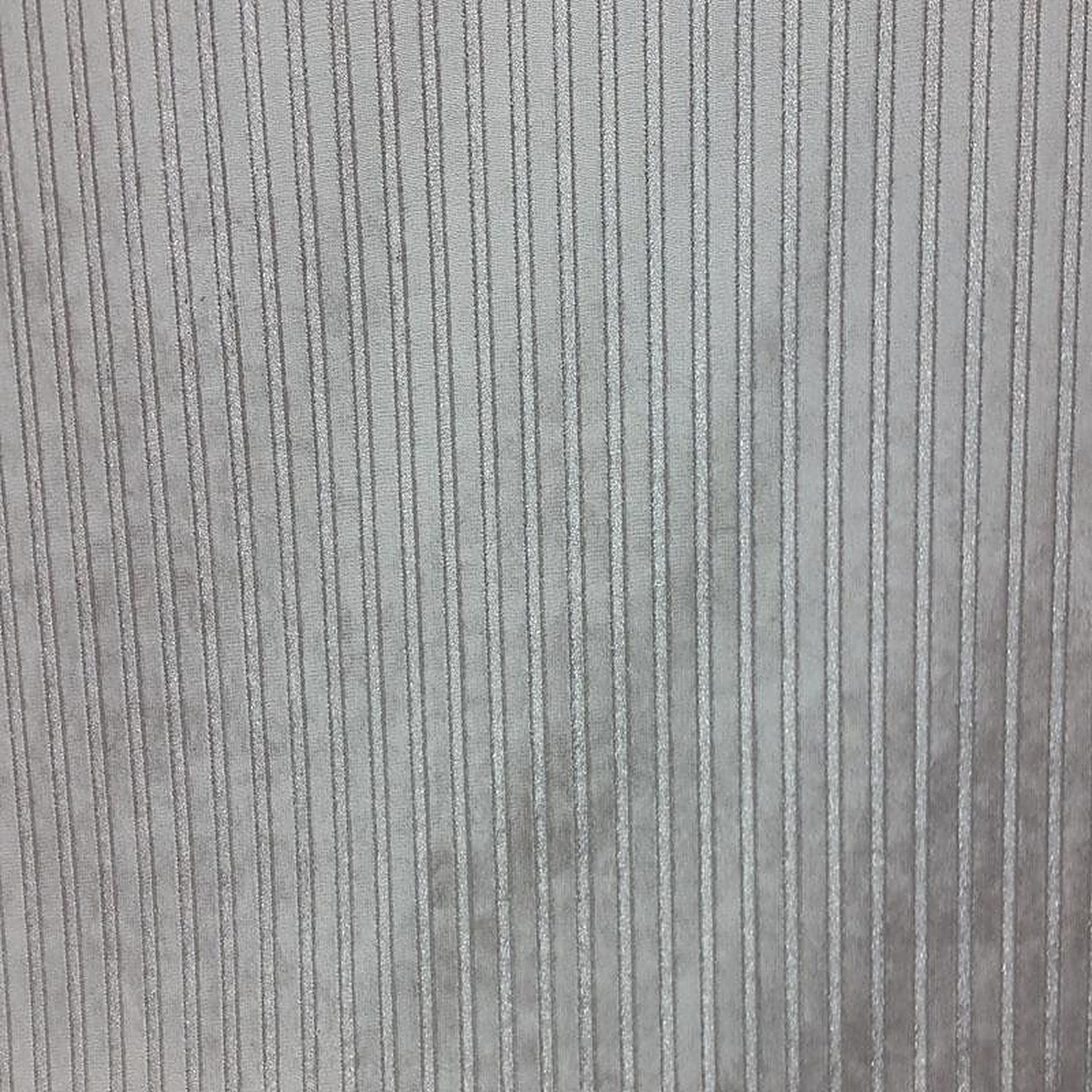 Flash Fabric in color Silver is a Metallic Stripe Velvet Fabric pattern good for Drapery & Curtain Fabric and Upholstery Fabric