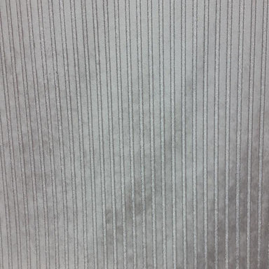 Flash Fabric in color Silver is a Metallic Stripe Velvet Fabric pattern good for Drapery & Curtain Fabric and Upholstery Fabric