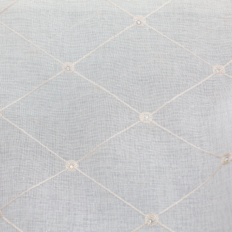 Gallery Fabric | Embroidered Rhinestone Sheer