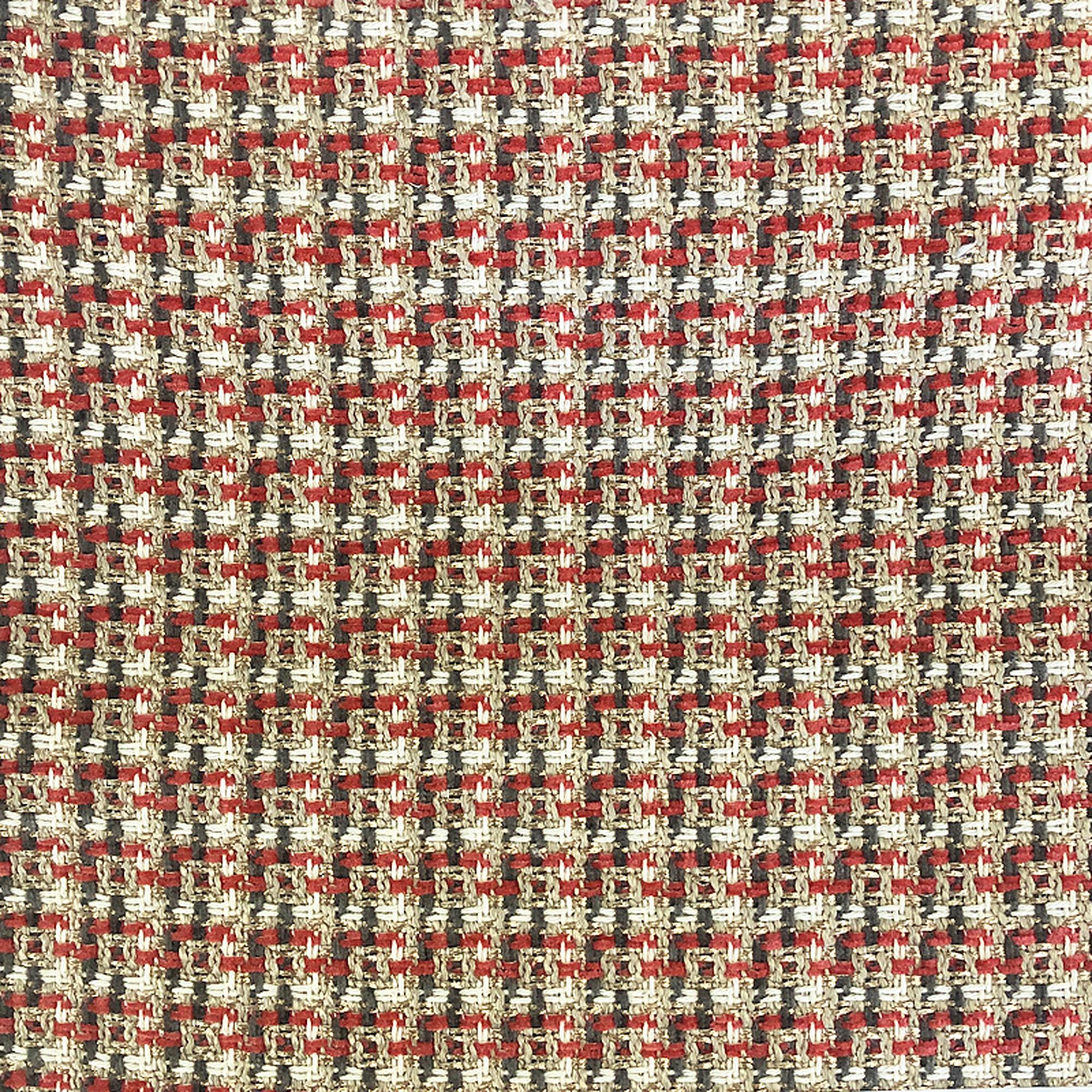 Galvan fabric in color Coral showcasing fabric square woven chenille with metallic yarn upholstery fabric.