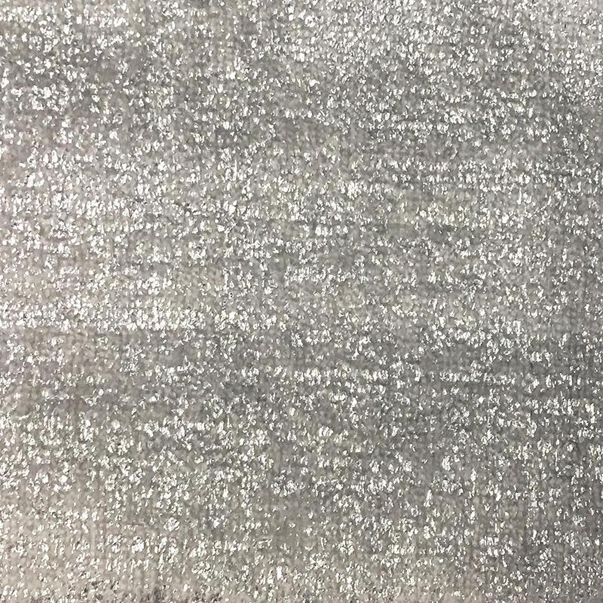 Glen fabric in color Platinum showcasing fabric solid foil-print metallic velvet upholstery fabric & drapery & curtain fabric.